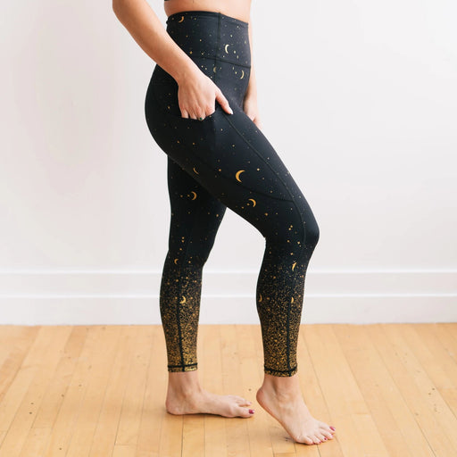 Inspire Exercise Pants - Moons | MT SPORT-Exercise Pant-Maven Thread