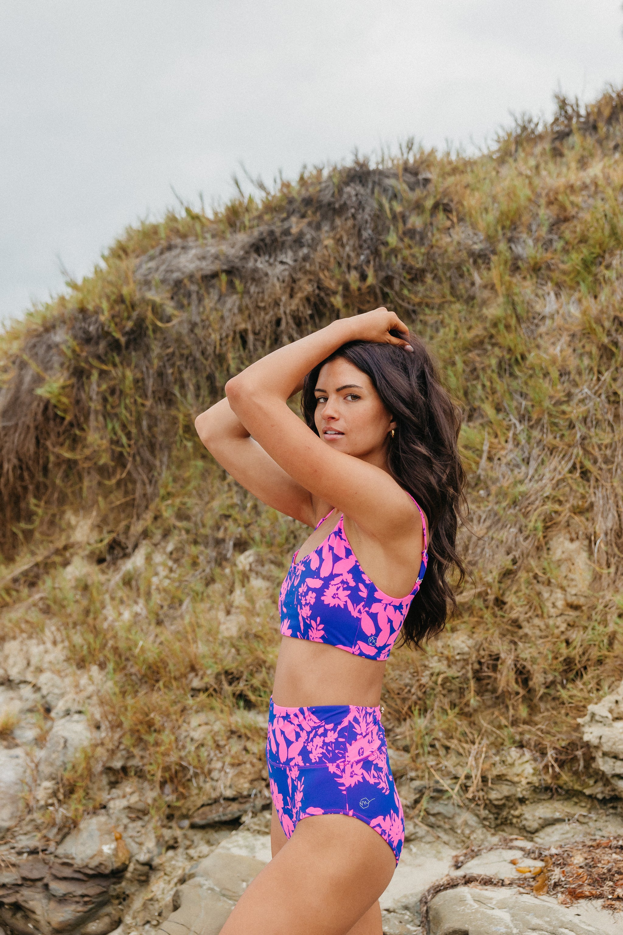 Haut De Bikini Shade & Shore 34DD Imprimé Floral Violet - Soutien-gorge De Maillot Neuf Avec étiquettes