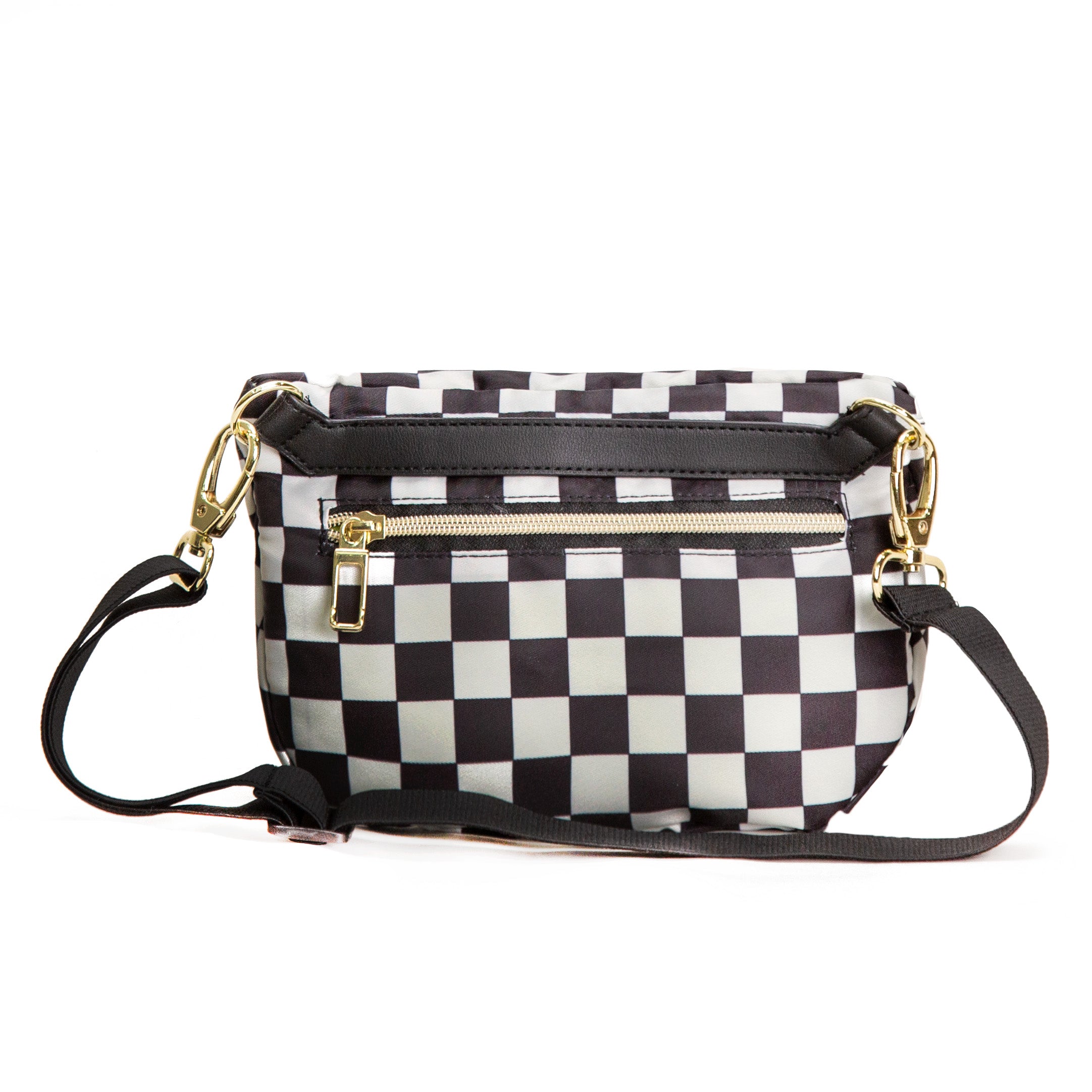 3-in-1 Crossbody Bag - B&W Checkered – Maven Thread