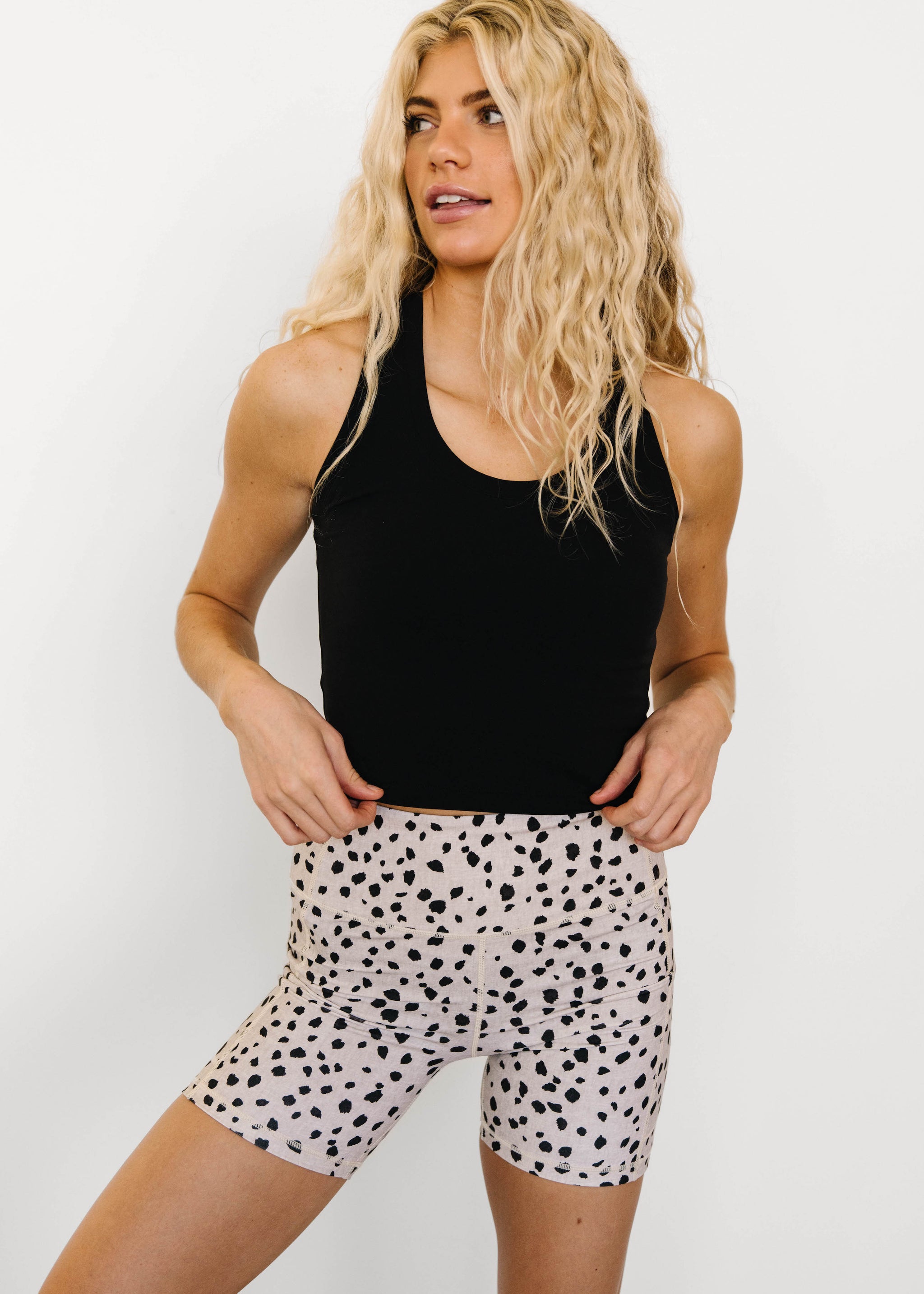 Biker Shorts - 6'' - Dalmatian | MT LUXE – Maven Thread