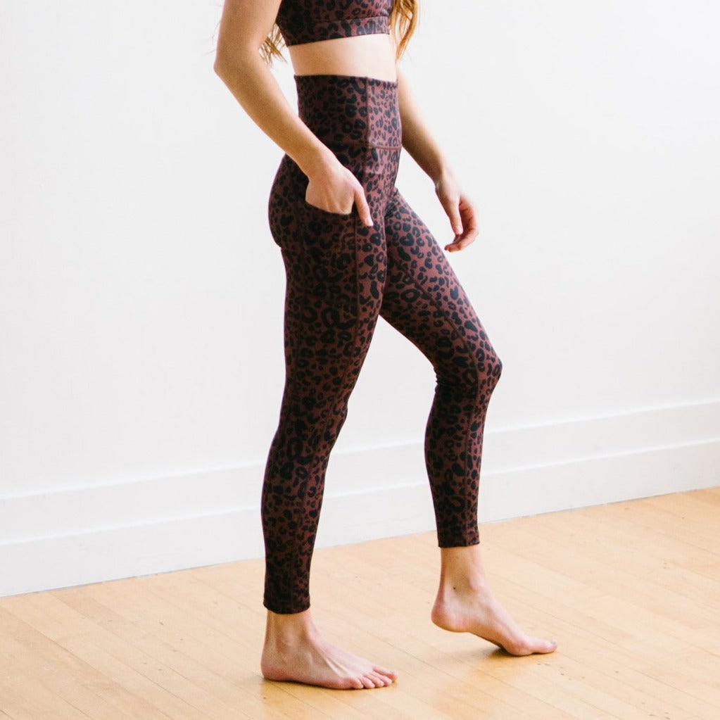 Inspire Exercise Pants - Cheetah | MT SPORT-Exercise Pant-Maven Thread