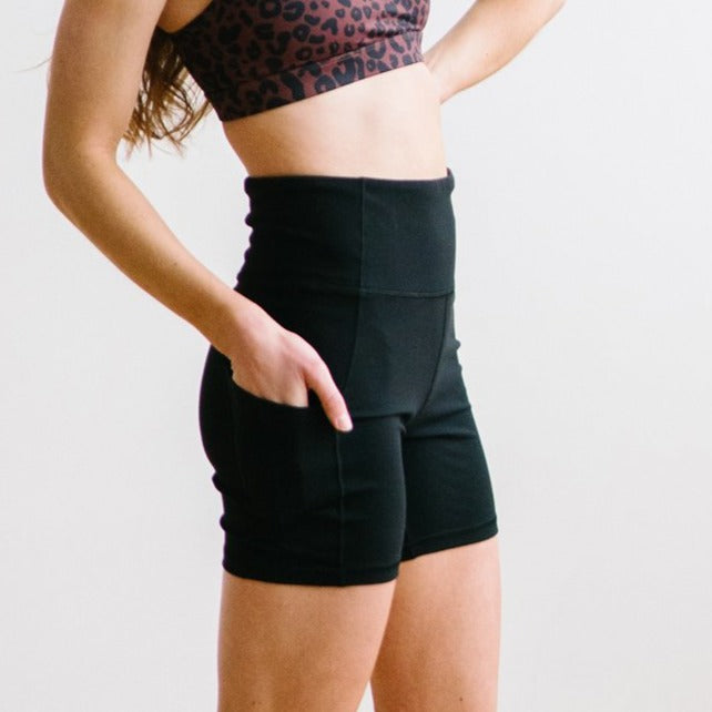 Biker Shorts - 6'' - Black | MT LUXE-Shorts-Maven Thread