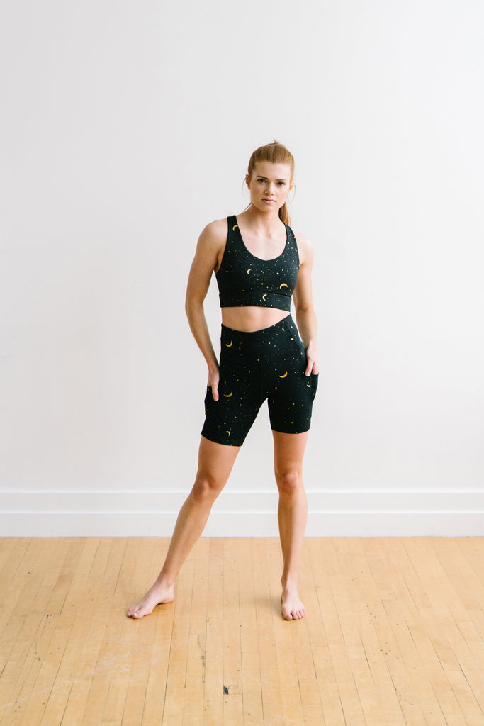 Biker Shorts - 6'' - Moons | MT SPORT-Shorts-Maven Thread