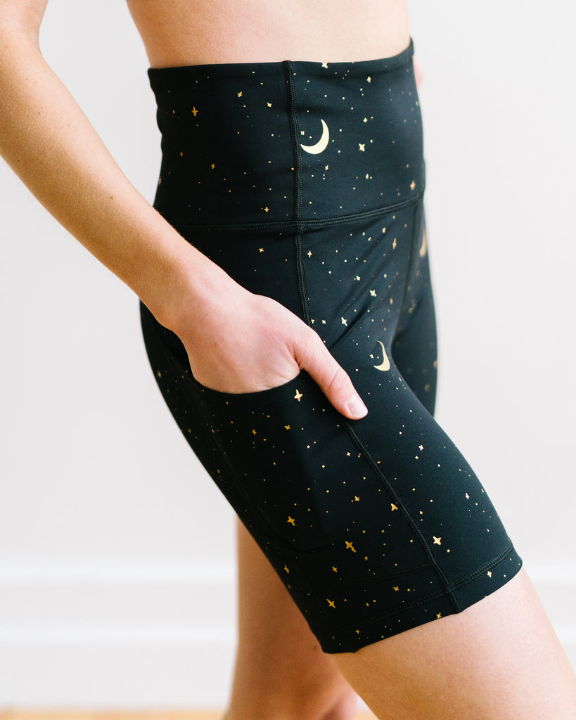 Biker Shorts - 6'' - Moons | MT SPORT-Shorts-Maven Thread