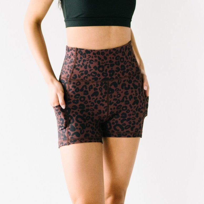 Biker Shorts - 4'' - Cheetah | MT SPORT-Shorts-Maven Thread