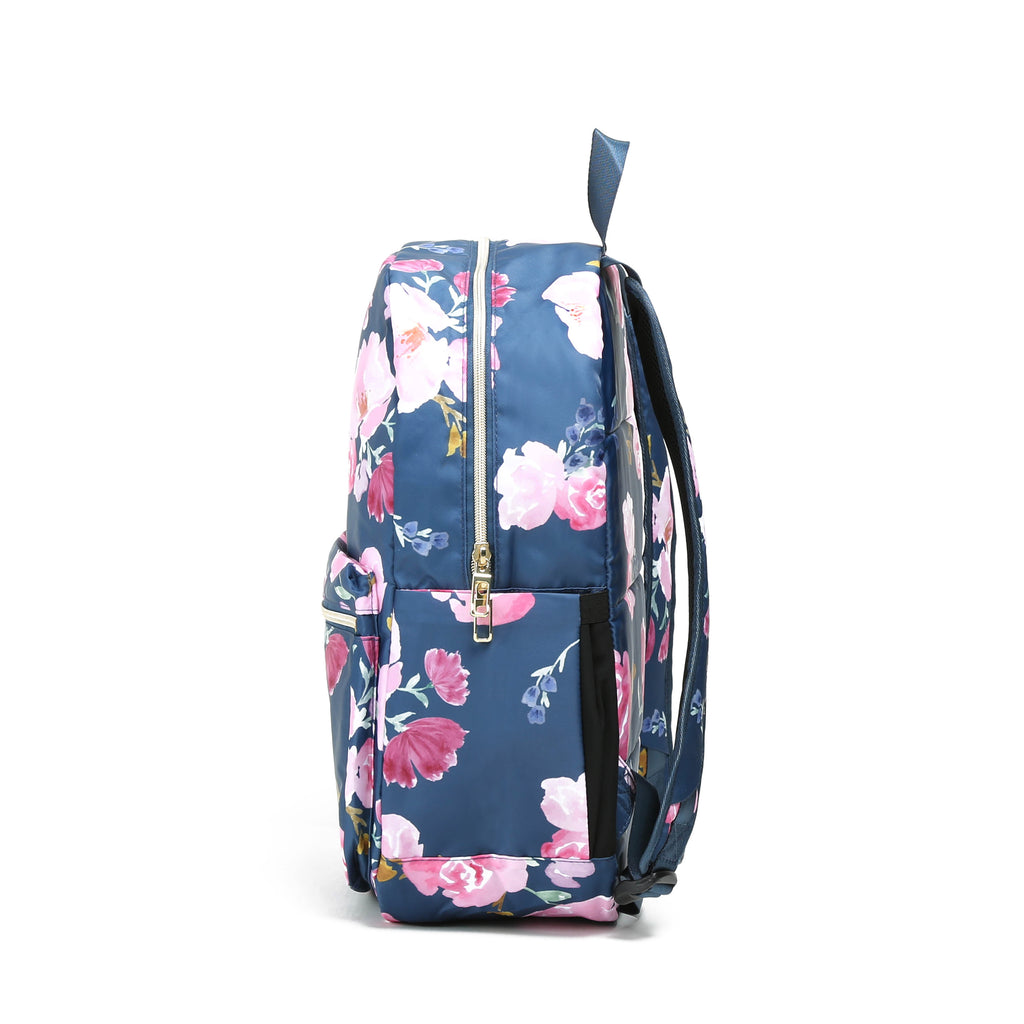 Classic Backpack - Navy Floral-Backpack-Maven Thread