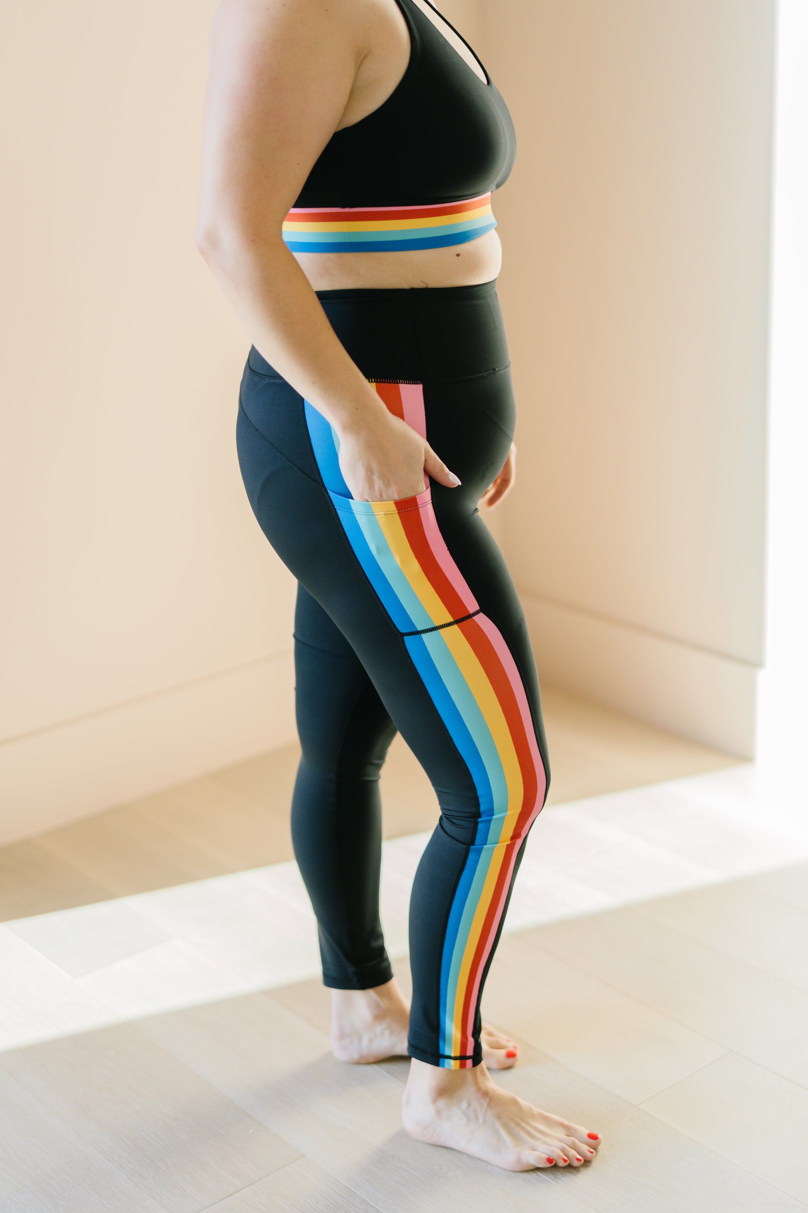 Inspire Leggings - Rainbow Foil | MT SPORT