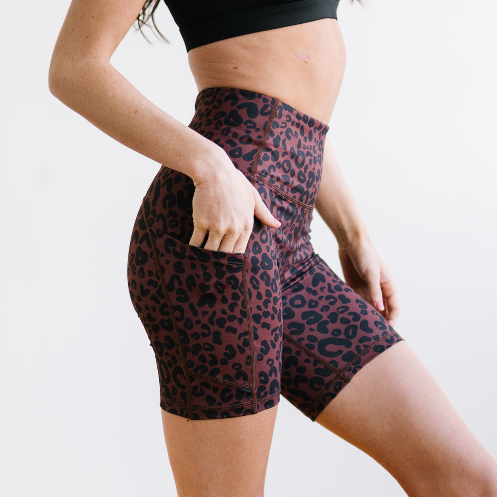 Biker Shorts - 6''- Cheetah | MT SPORT-Shorts-Maven Thread