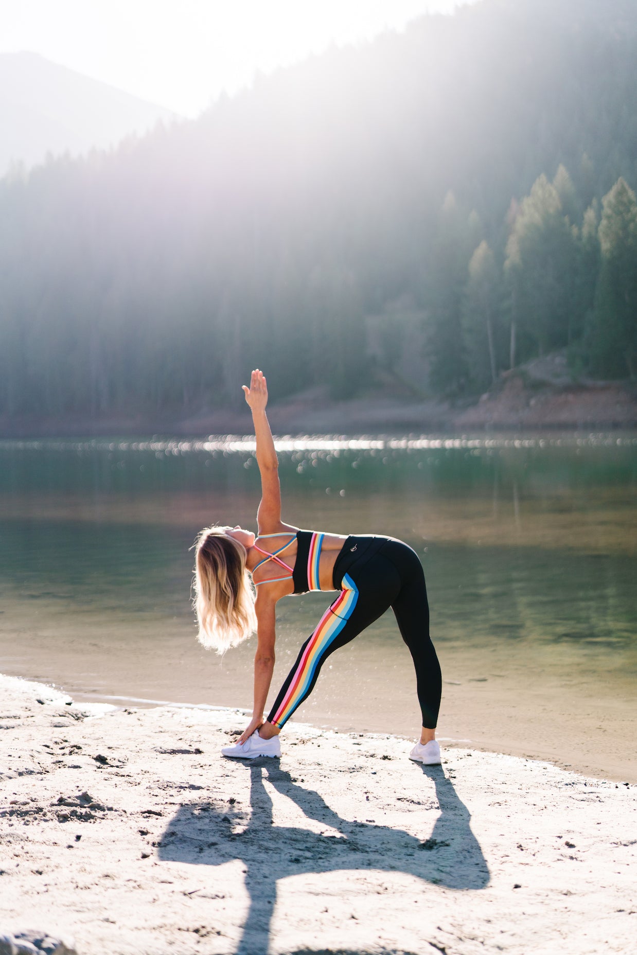 Pastel Rainbow Leggings : Beautiful #Yoga Pants - #Exercise
