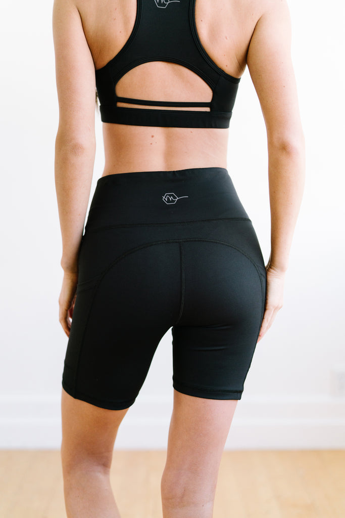 Biker Shorts - 6''- Black | MT SPORT-Shorts-Maven Thread