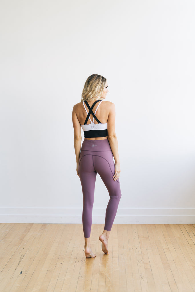 Focus Exercise Pants - Muted Plum | MT LUXE-Exercise Pant-Maven Thread