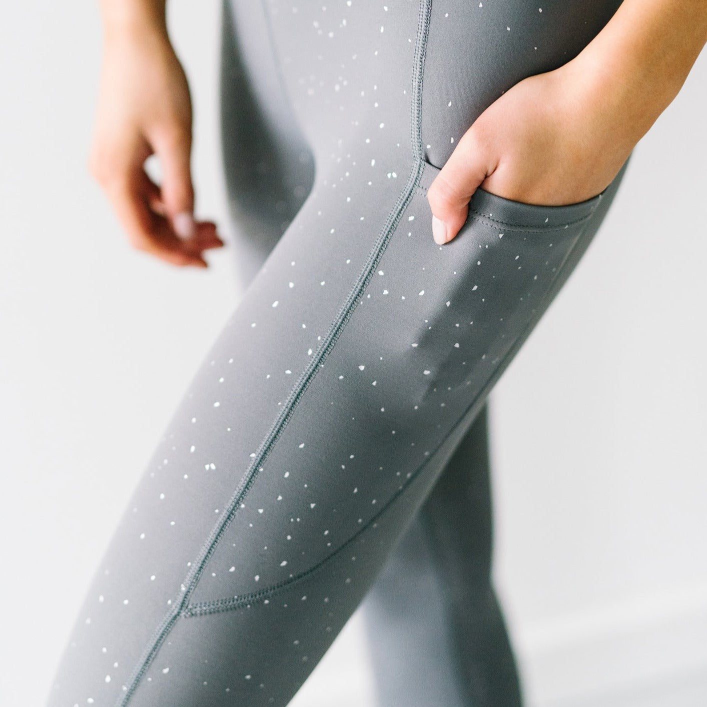 Inspire Leggings - Silver Glitter | MT SPORT
